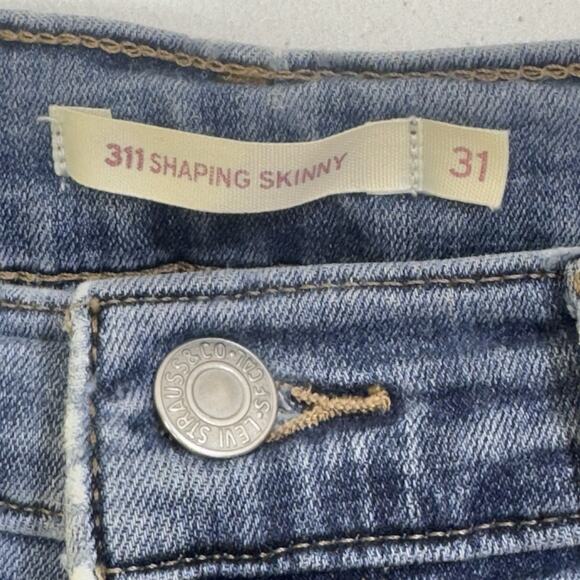 Levis 311 Jeans Women 31x29* Denim Stretch Shaping Skinny Southwestern Normcore - Picture 8 of 14